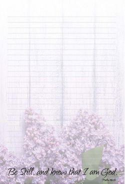 Image of Note Pad Lilac 6 x 9′ ONE SIDED