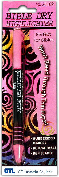 Image of Bible Dry Highlighter – Pink Carded
