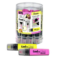 Image of Sharpie God Is Light Clear View Highlighter – Assorted