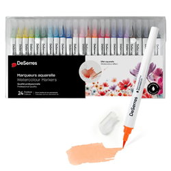 Image of Deserres Watercolor Markers – 24 pk