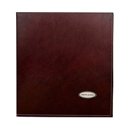 Image of Photo Albums Pioneer Burgandy Sewn Leather 4×6 300 pockets