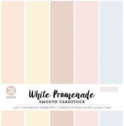 Image of Cardstock Smooth White Promenade, 12’X12” 30/Pkg