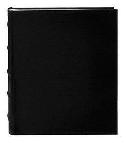 Image of Photo Album Leather 200 pockets Black