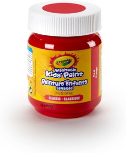 Image of Crayola Red Washable Paint – 2 fl. oz