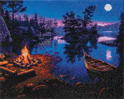 Image of Crystal Art Large Framed Kit Moonlight Bay