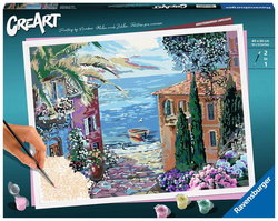 Image of CreArt Mediterranean Landscape – Paint By Number 12’x16′