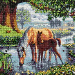 Image of Crystal Art Mounted Kit (Med): Fell Ponies