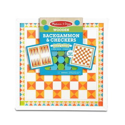 Image of Backgammon & Checkers Wooden