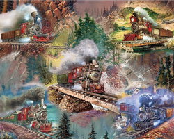 Image of 1000 Pc Puzzle – Thrilling Trains