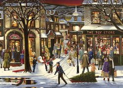 Image of Downtown Christmas Tray Puzzle when sold out