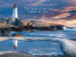 Image of Puzzle Peggy’s Cove – Reflection in Blue 00440