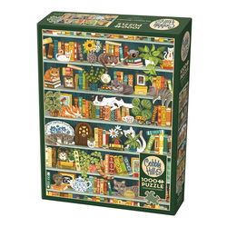 Image of 1000 Pc Puzzle – The Purrfect Bookshelf