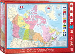 Image of Map of Canada 1000 Pc Puzzle