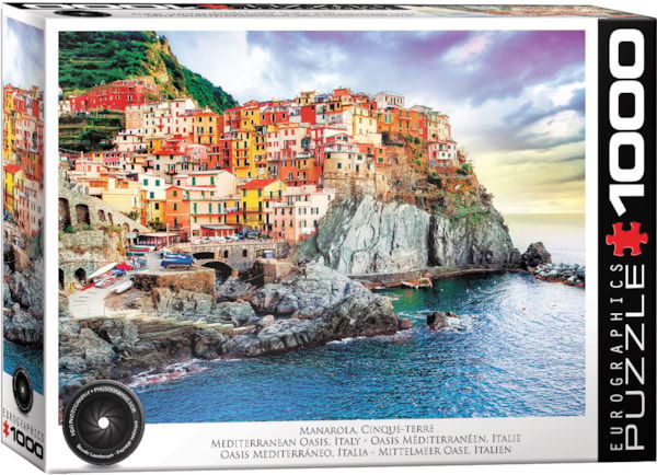 Image of 1000 Pc Puzzle – Manarola Cinque Terre Italy Mediterranean Oasis