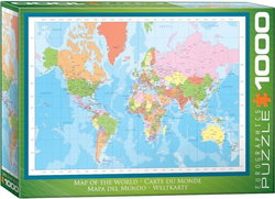 Image of Modern Map of the World 1000 Pc Puzzle
