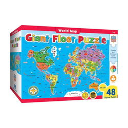 Image of 48 Pc World Map Floor Puzzle