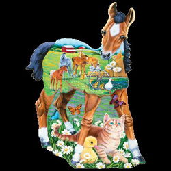 Image of 100 Pc Pony Playtime Shaped Puzzle