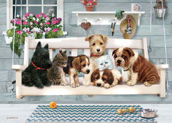 Image of Puzzle Porch Pals 350 pc Family