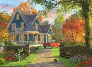 1000 Pc Puzzle - The Blue Country House