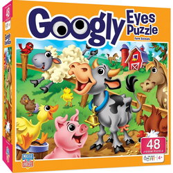 Image of 48 Pc Puzzle – Googly Eyes – Farm Animals