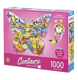 Image of Puzzle 1000 pc Butterfly Shaped