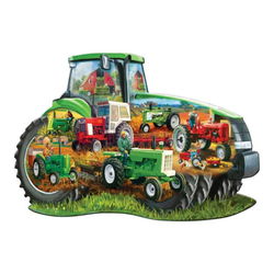 Image of 1000 Pc Tractor Shaped Puzzle – Love of the Land