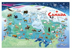 Image of 48 Pc Floor Puzzle – Map of Canada