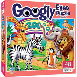 Image of 48 Pc Puzzle – Googly Eyes – Zoo Animals