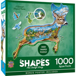 Image of 1000 Pc Puzzle – The Swift Stag – Shaped