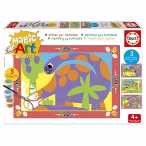 Educa Number Art Dinosaurs +4