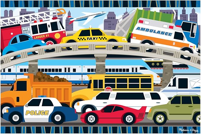 Image of Traffic Jam 24pc Floor Puzzle