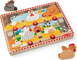 Image of Happy Hens Push to Pop Puzzle