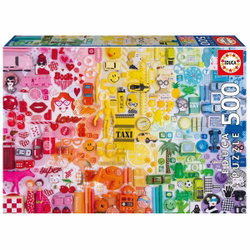 Image of 500 Pc Puzzle Collage De Colores Fsc(R)