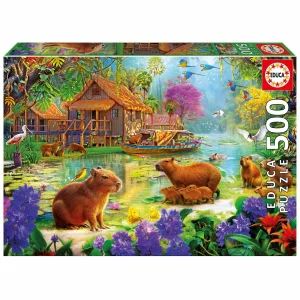 500 Pc Puzzle Pueblo De Capibaras Fsc(R)