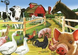 Image of Puzzle Tray Farmyard Welcome 35pc