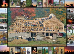 Image of Puzzle Light and Barn Raising 1000 Pc.