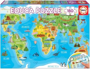 Educa 150 Monuments World Map