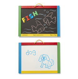 Image of Magnetic Chalk and Dry-Erase Board (Uppercase)
