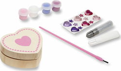 Image of Heart Wooden Box Decorate-Your-Own