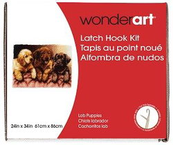 Image of Latch Hook Kit Lab Puppies 24’X34′