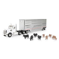 Image of 1:32 Freightliner 122SD with Livestock Trailer