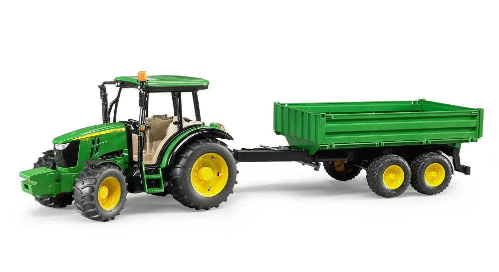 John Deere 5115M with Trailer