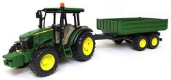 Image of John Deere 5115M with Trailer