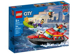 Image of Lego City Fire Rescue Boat 60373