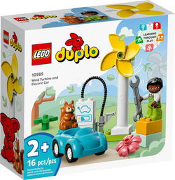Image of Lego Duplo Wind Turbine and Electric Car V39 – 10985