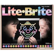 Image of Lite Brite with 200 Fun-Shaped Pegs