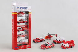 Image of FDNY 5 Piece Vehicle Gift Set
