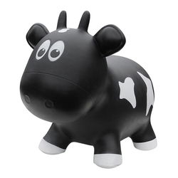 Image of Farm Hoppers Jumping Cow – Black – Bouncer