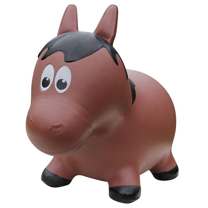 Image of Farm Hoppers Jumping Horse – Brown – Bouncer
