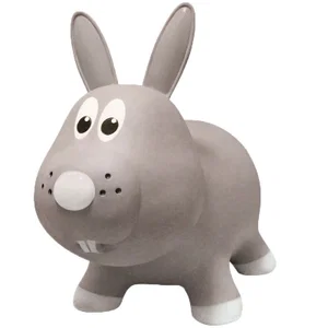 Farm Hoppers Jumping Rabbit - Gray - Bouncer